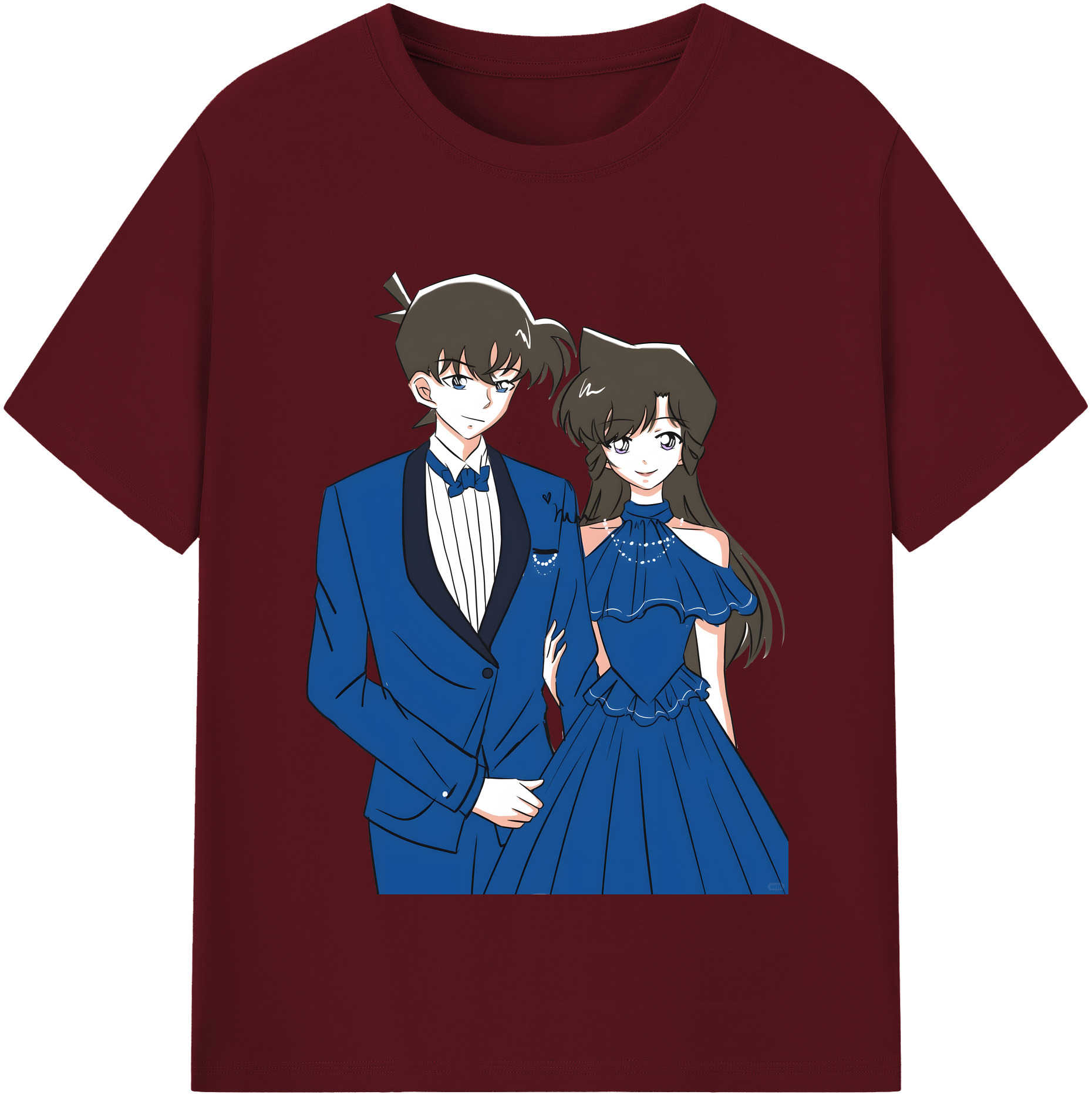 （画像用） 名探偵コナン 江戸川 コナン Detective Conan Conan Edogawa 綿100％半袖Tシャツ（フロントプリント）